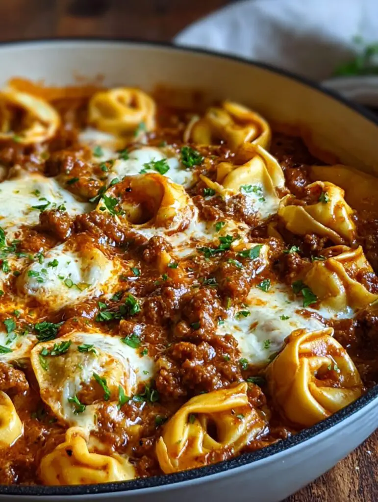 Cheesy Beef Enchilada Tortellini