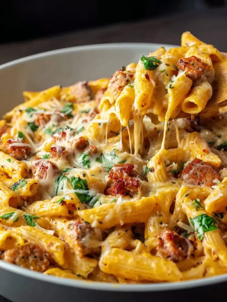 Cheesy Sausage Pasta: Discover a Creamy Delight