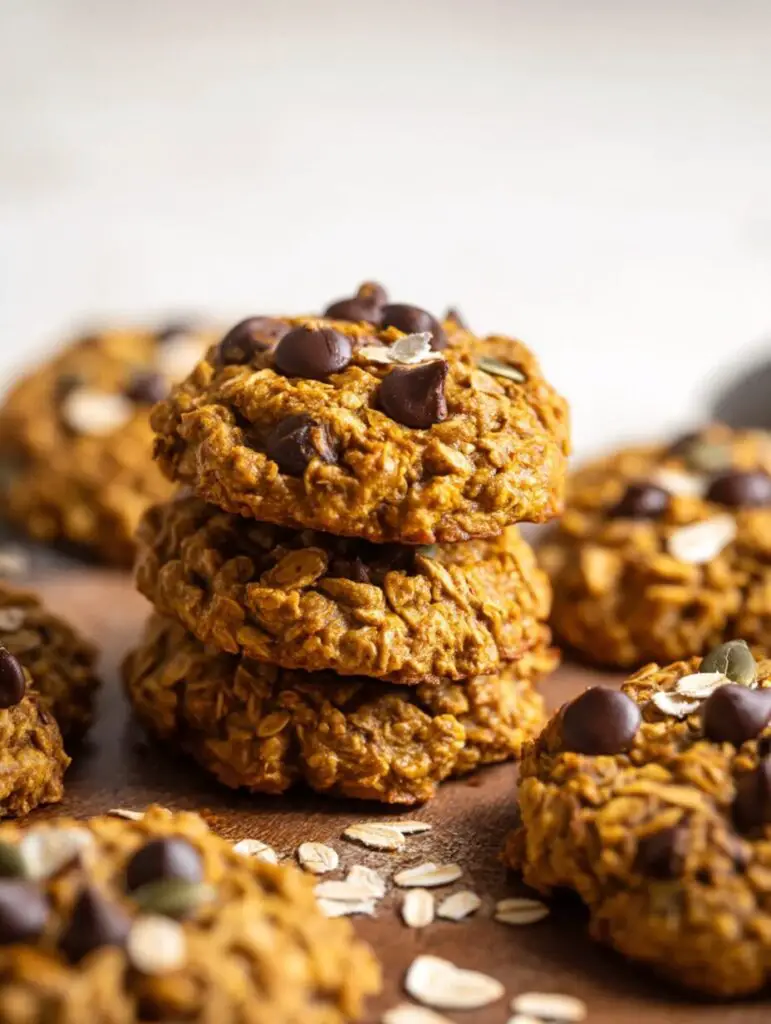 Healthy Pumpkin Oat Cookies