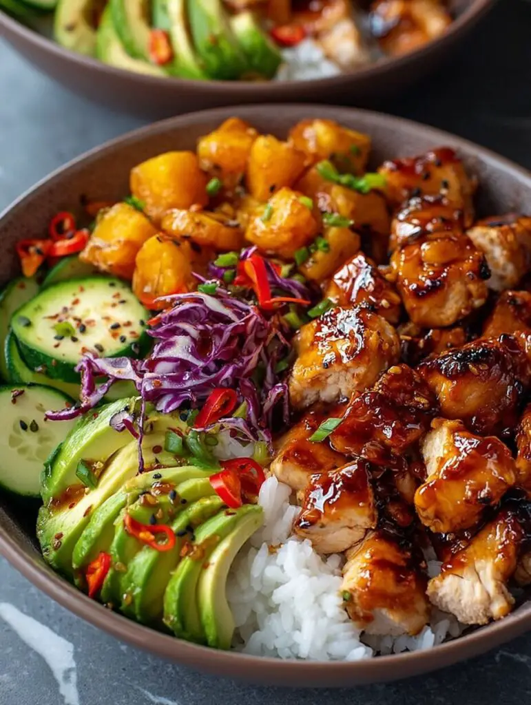 Hot Honey Chicken Bowls