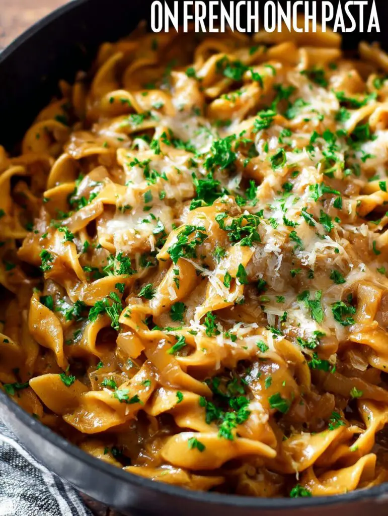 One Pot French Onion Pasta