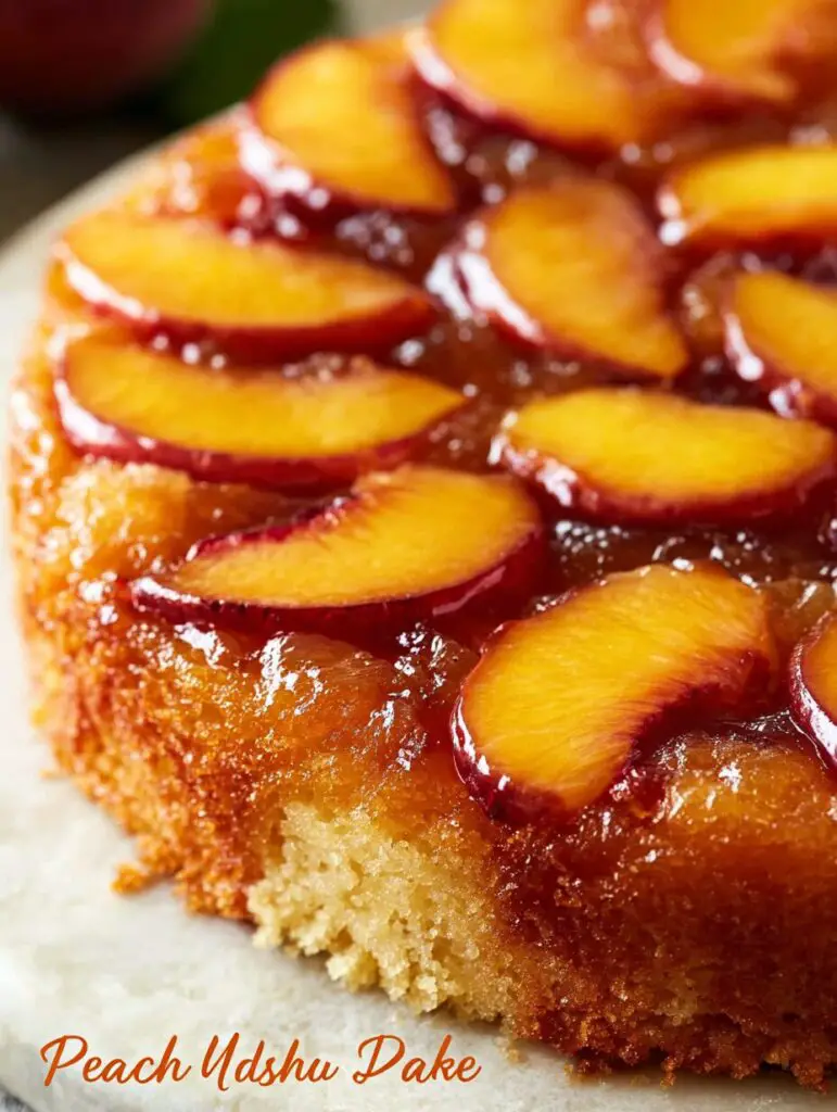 Peach Upside-Down Cake Recipe
