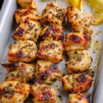 Air Fryer Lemon Pepper Chicken Skewers