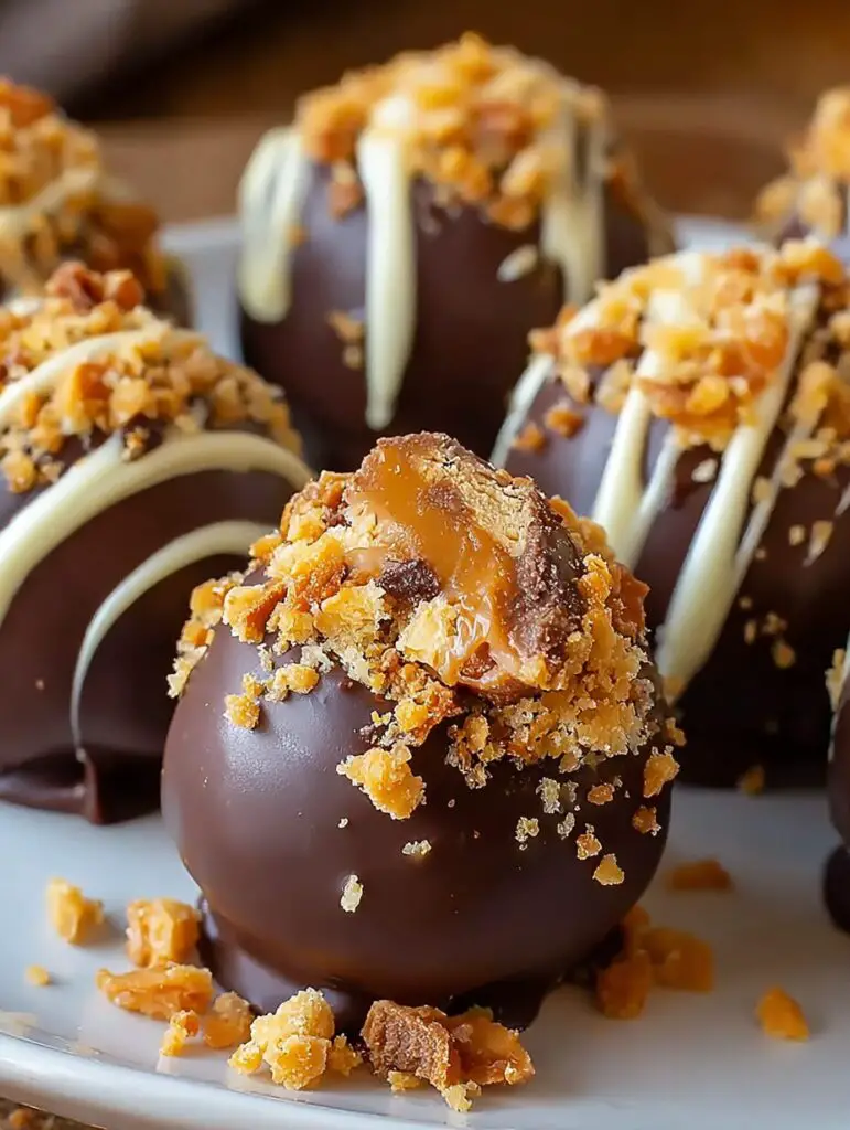 Butterfinger Chocolate Caramel Crunch Truffles Recipe