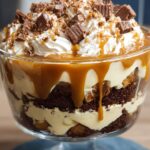 Caramel Cheesecake Brownie Trifle Delight