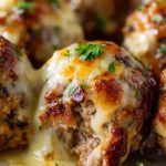 Cheesy Stuffed Meatloaf Bites