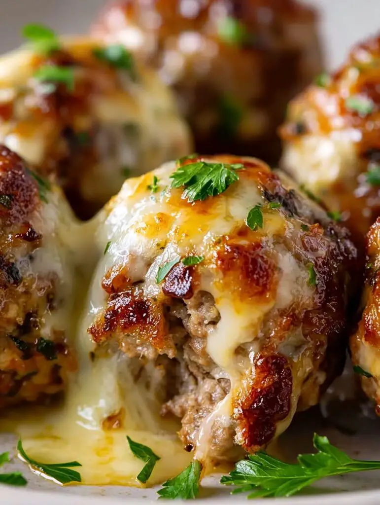 Cheesy Stuffed Meatloaf Bites