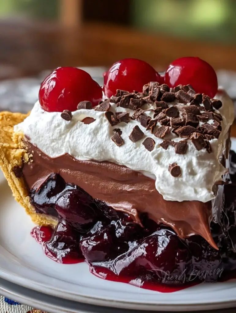 Chocolate Cherry Cream Pie