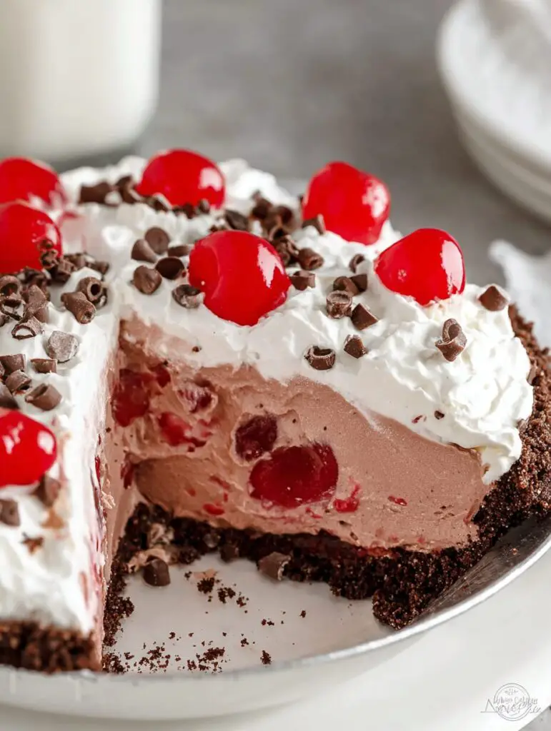 Chocolate Cherry Pie – no bake