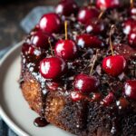 Chocolate Cherry Upside Down Cake