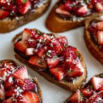 Chocolate Strawberry Bruschetta