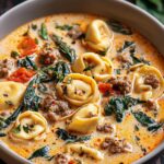 Creamy Sausage Tortellini Soup