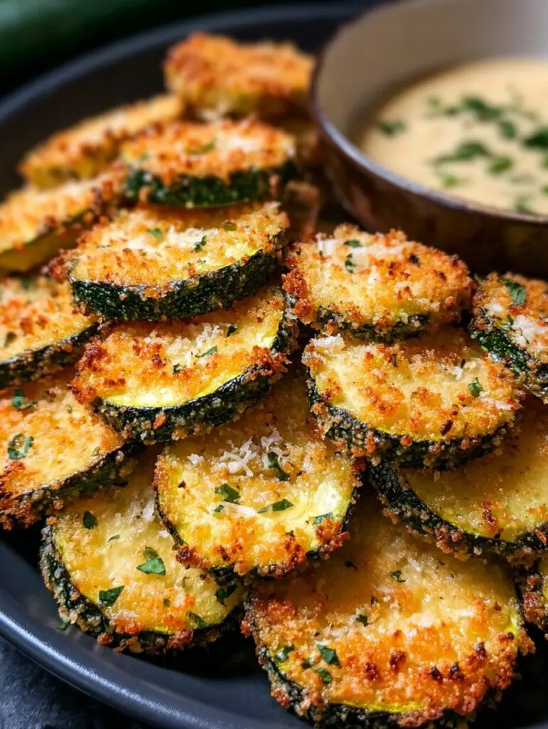 Crispy Garlic Parmesan Zucchini Fries in Air Fryer are delicious!