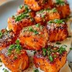 Crispy Spicy Salmon Bites