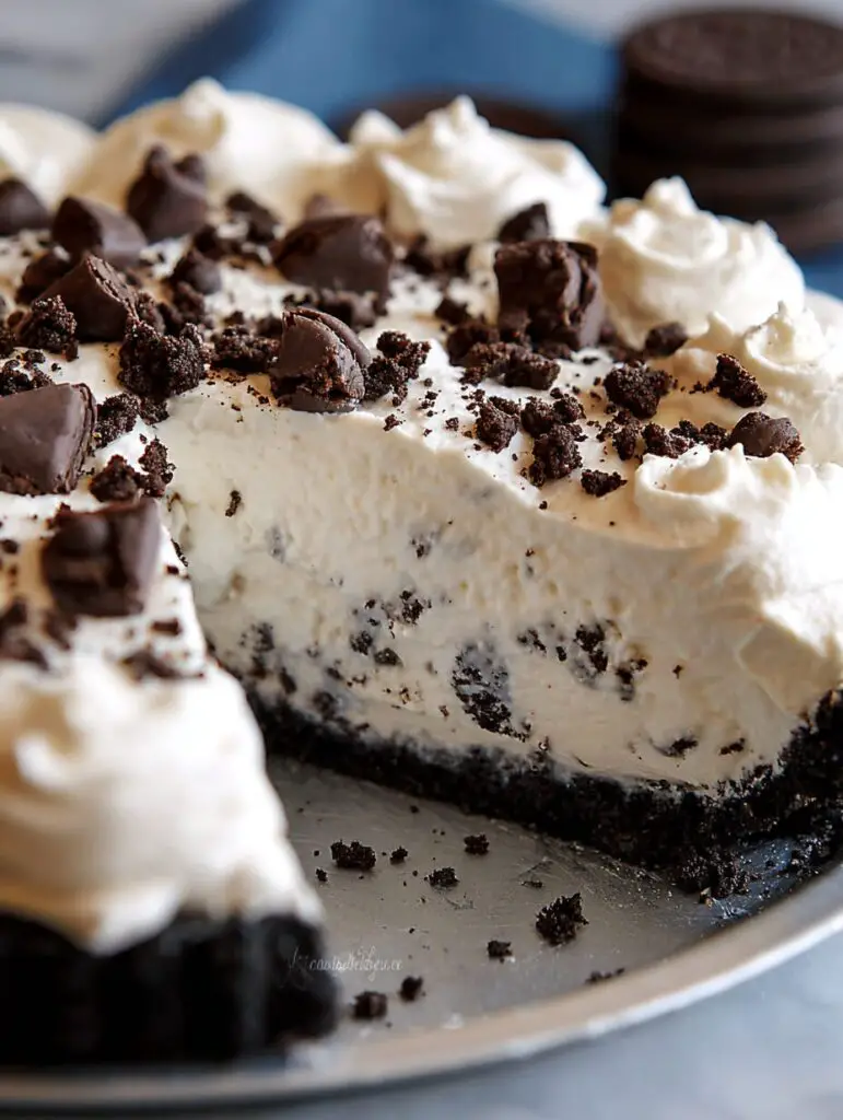 Easy Oreo Cannoli Cream Pie