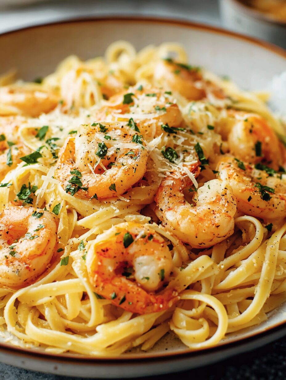 Garlic Butter Shrimp Pasta