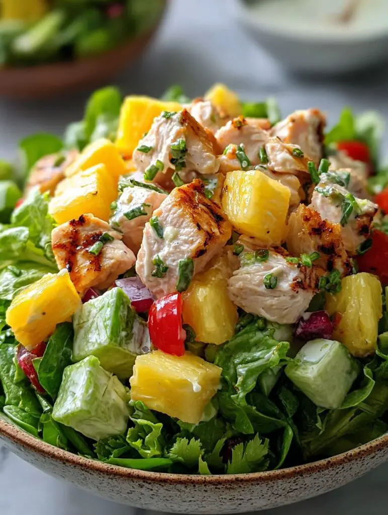 Hawaiian Chicken Salad is a tropical delight to enjoy!