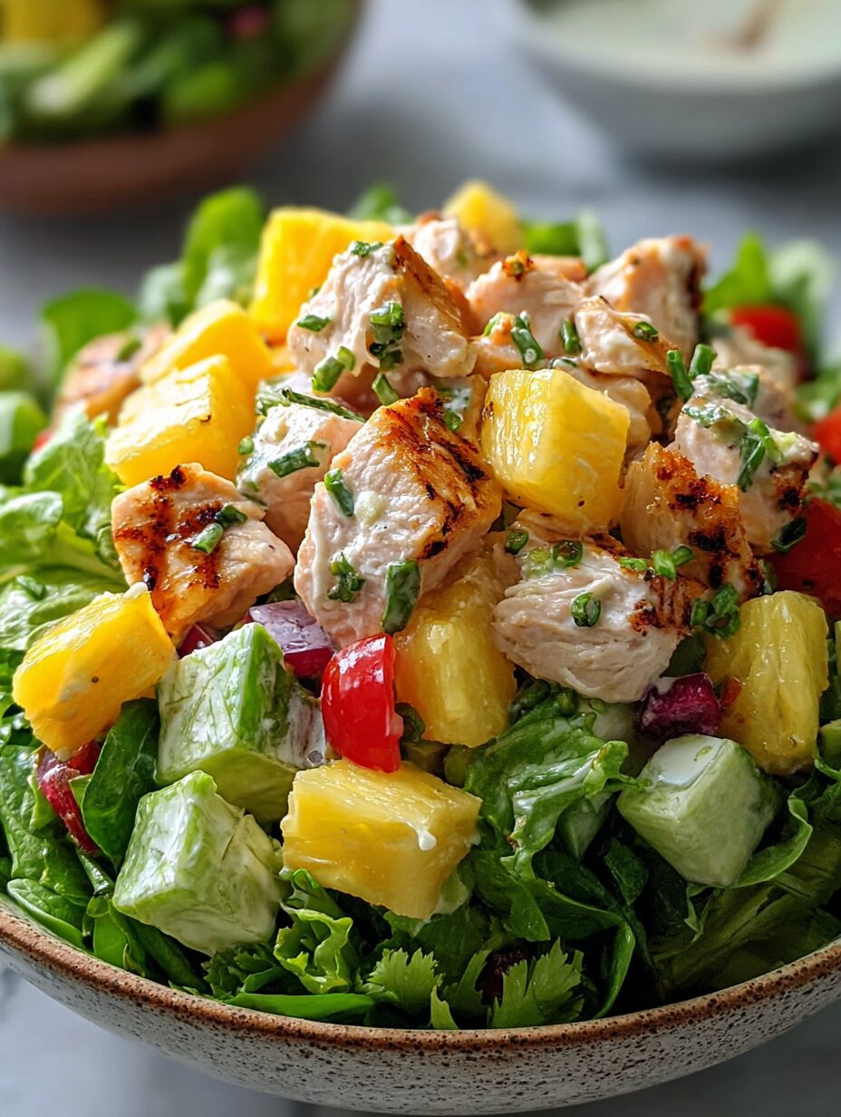 Hawaiian Chicken Salad is a tropical delight to enjoy!