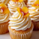 Honey Peach Cream Cheese Cupcakes