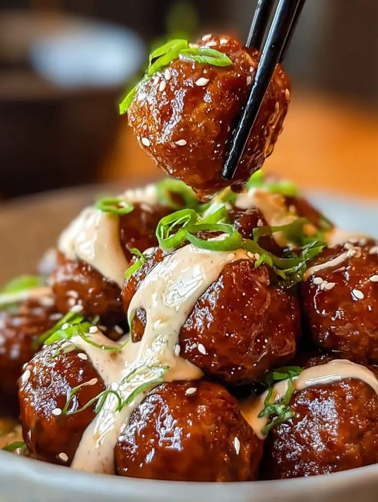 Korean Barbecue Meatballs