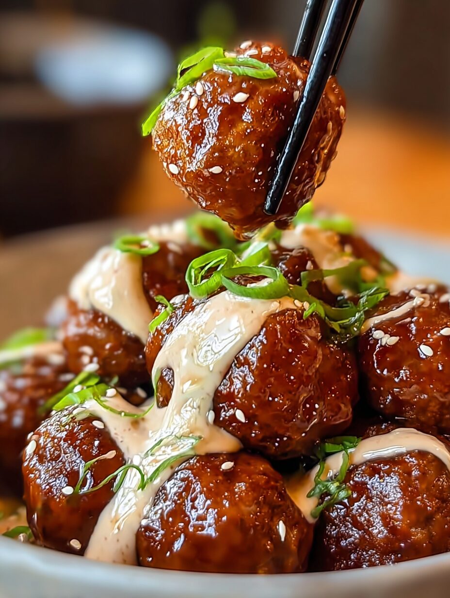 Korean Barbecue Meatballs