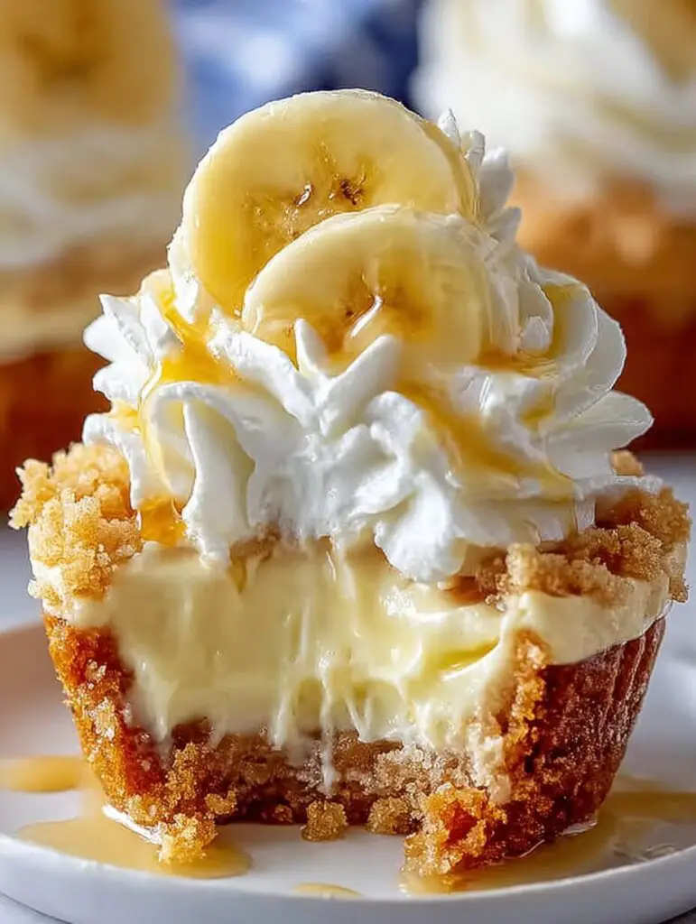 No-Bake Mini Banana Cream Pies