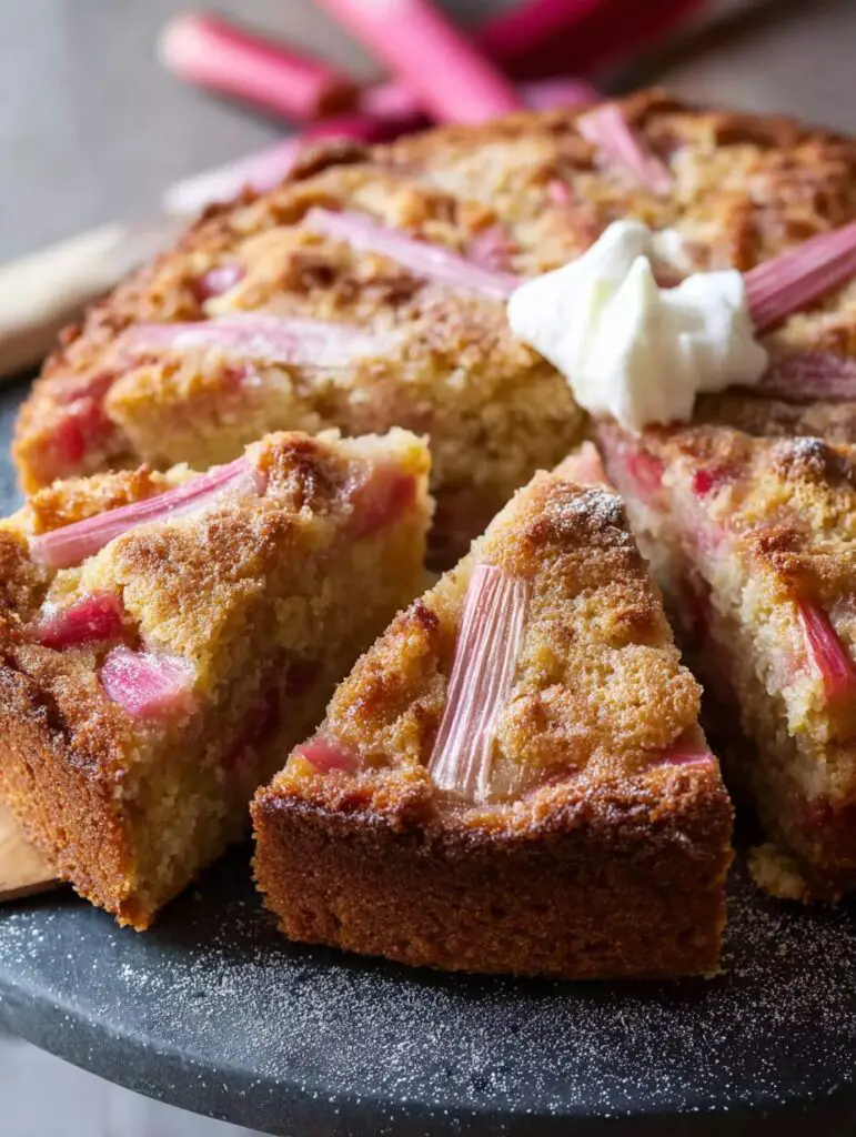 Norwegian Rhubarb Cake