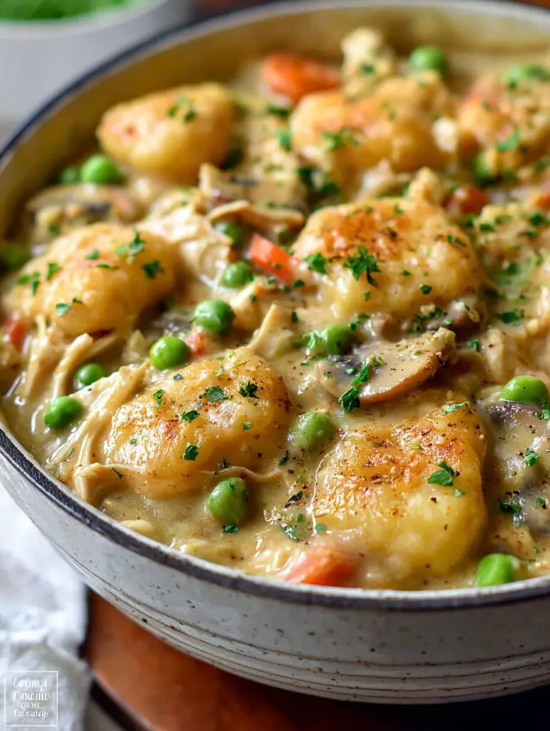 One Pot Gnocchi Chicken Pot Pie