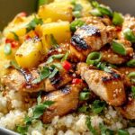 Pineapple Chicken Cauliflower Rice Bowls