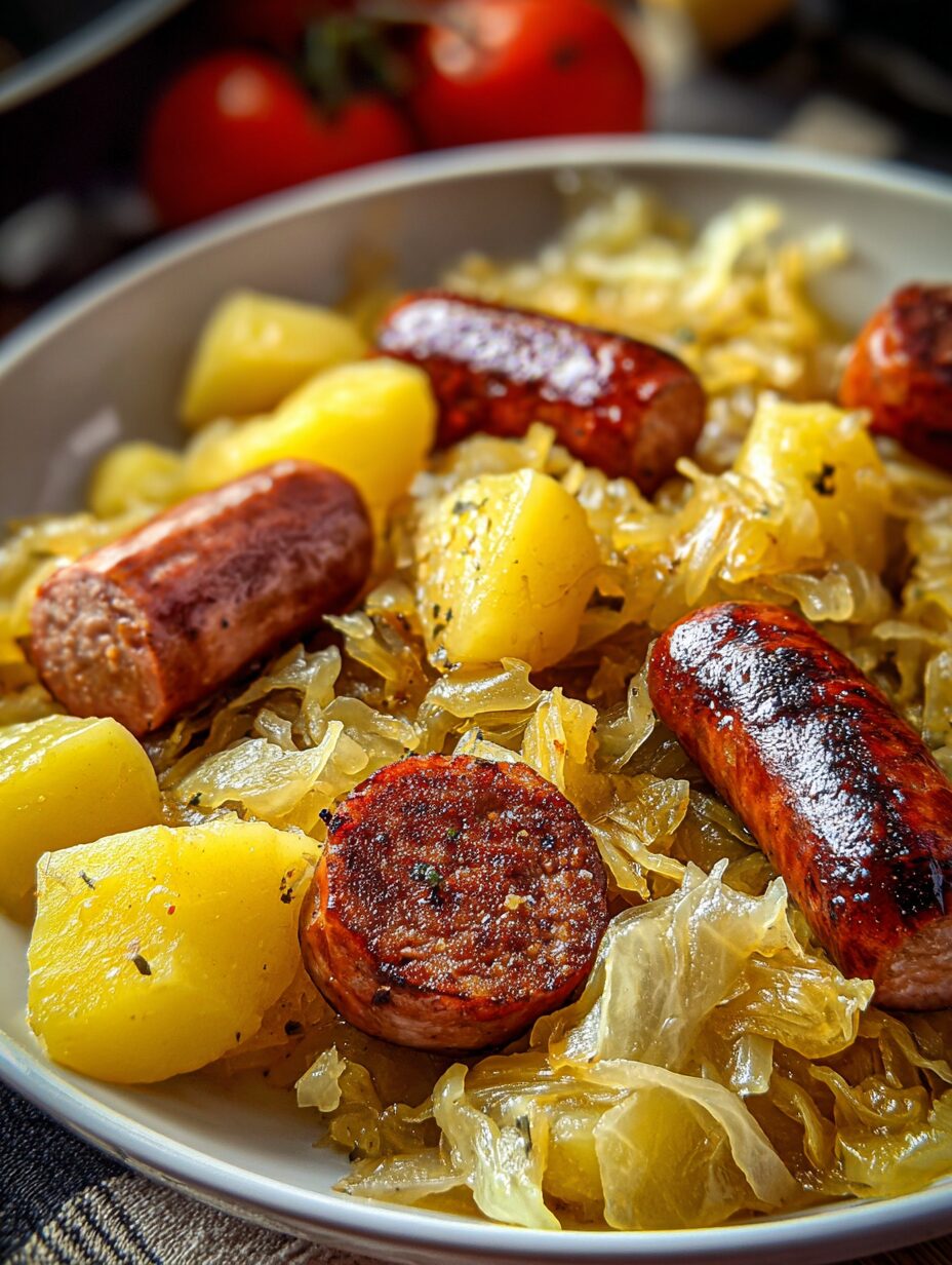 Sausage, Sauerkraut and Potatoes