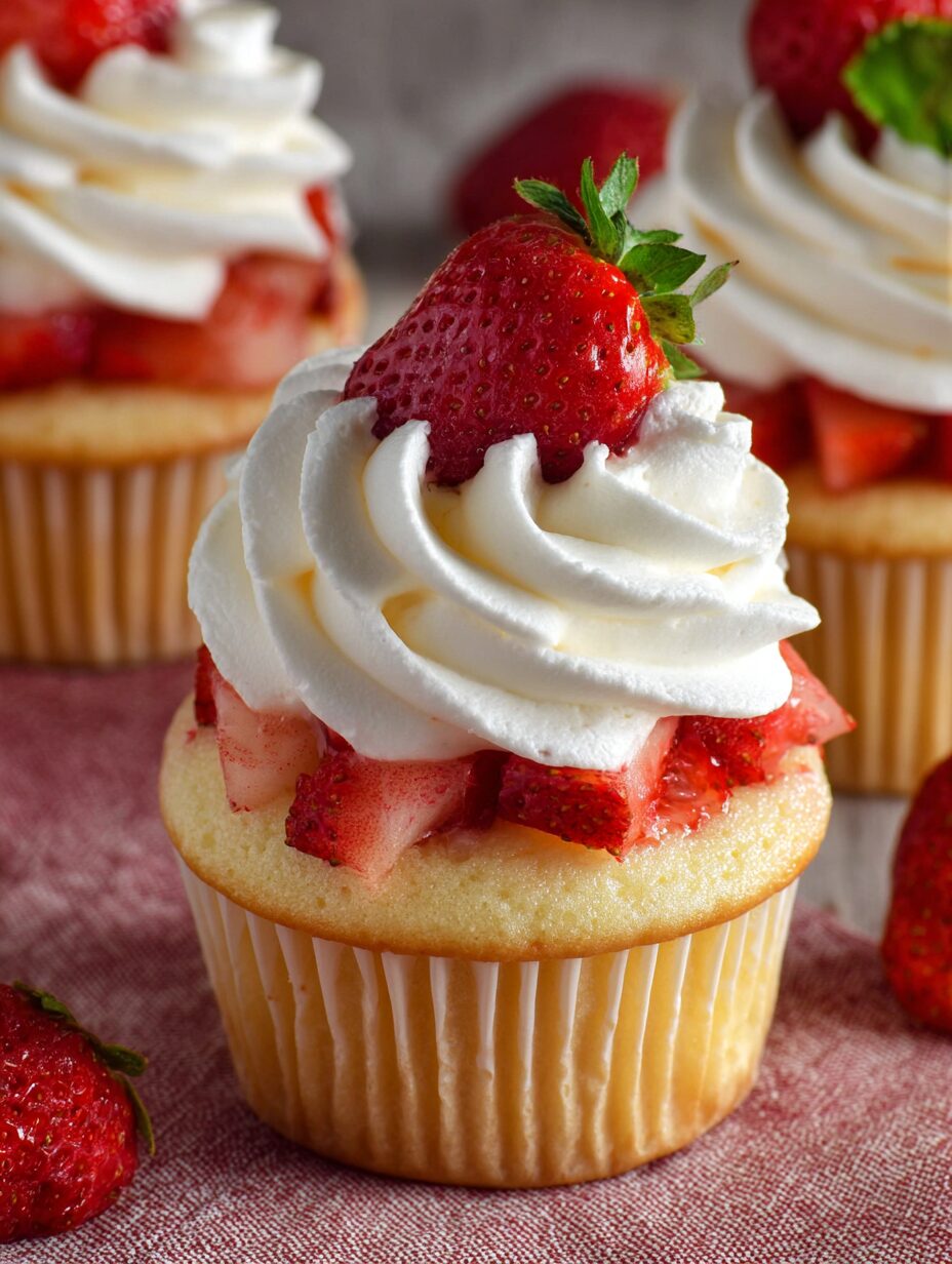 Strawberry Shortcake Cupcakes