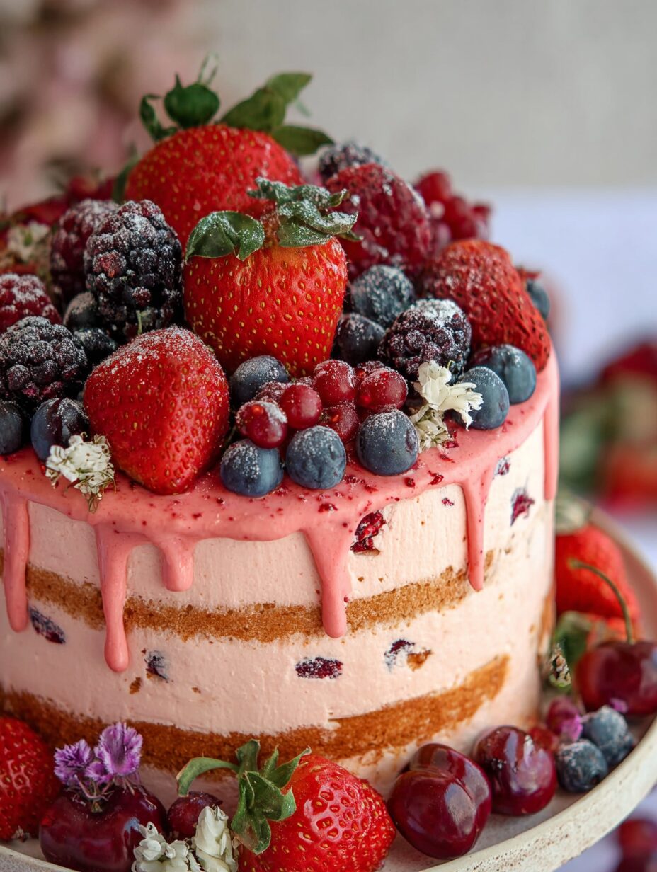 Summer Berry Cake!