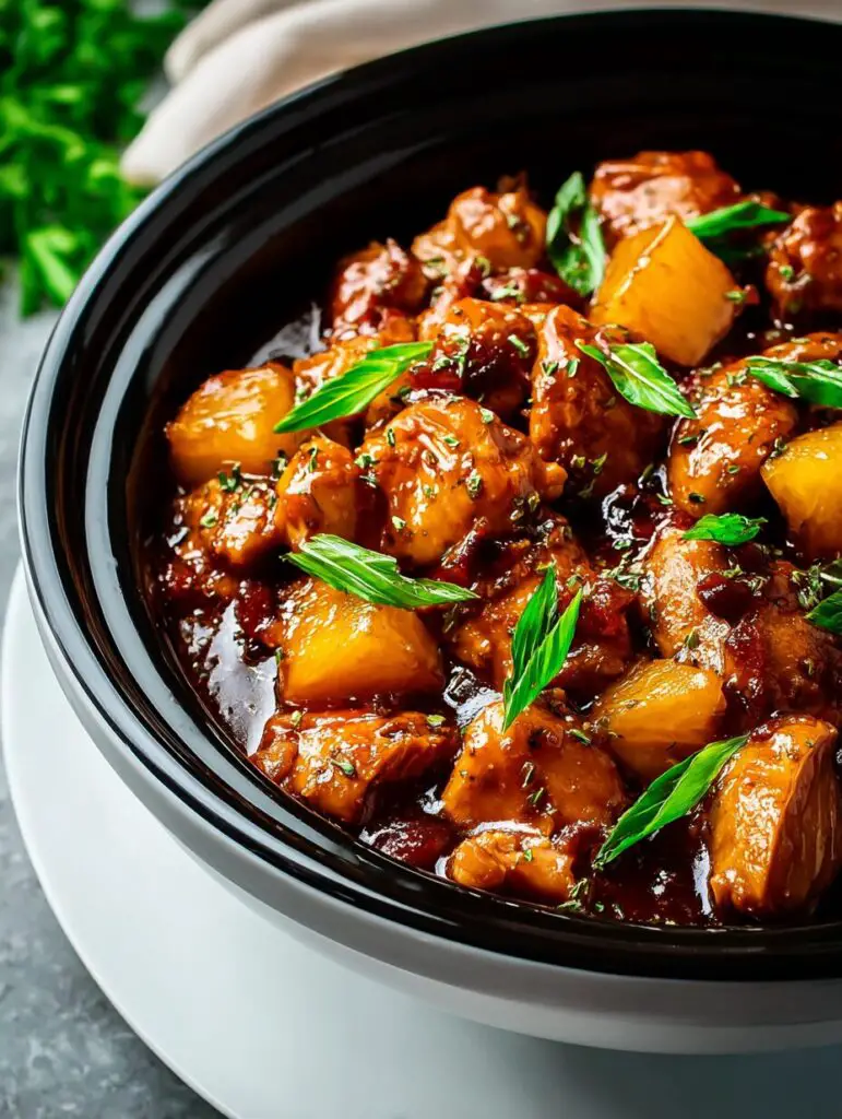 Sweet Hawaiian Crockpot Chicken