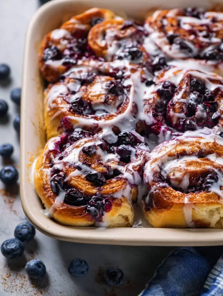 The Best Blueberry Cinnamon Rolls