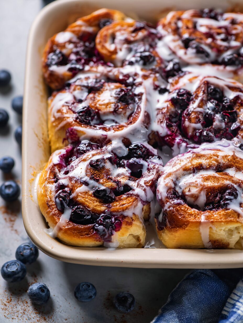 The Best Blueberry Cinnamon Rolls