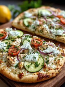Tzatziki Chicken Pizza