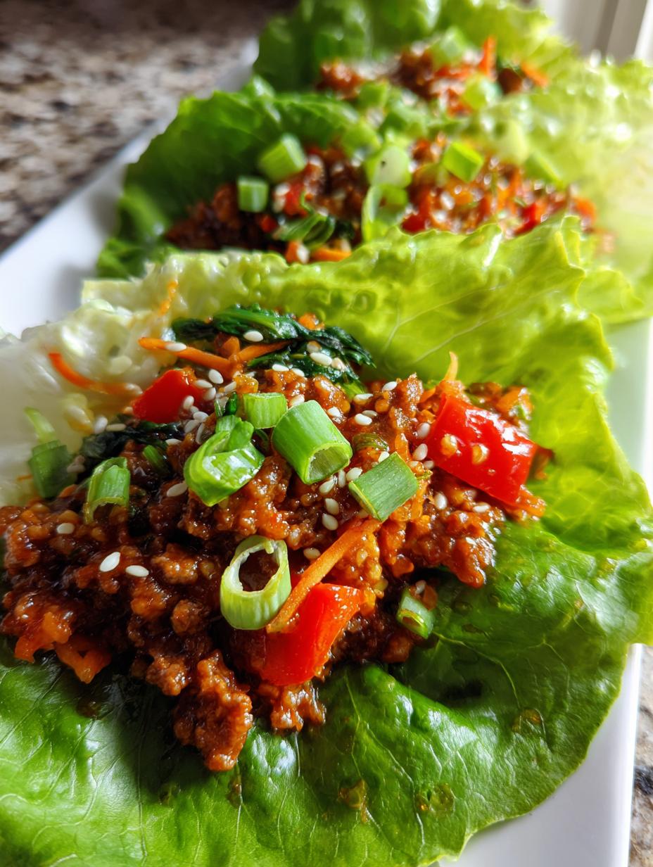 Asian-Style Ground Beef Lettuce Wraps - detail 2