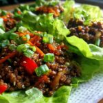 Asian-Style Ground Beef Lettuce Wraps