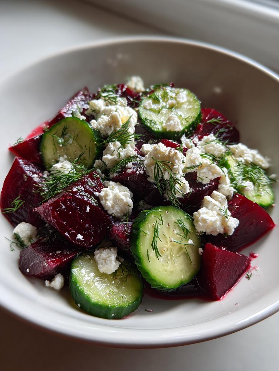 Beet Salad with Feta, Cucumbers, and Dill - detail 1
