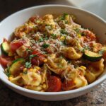 Cheese Tortellini with Summer Veggies