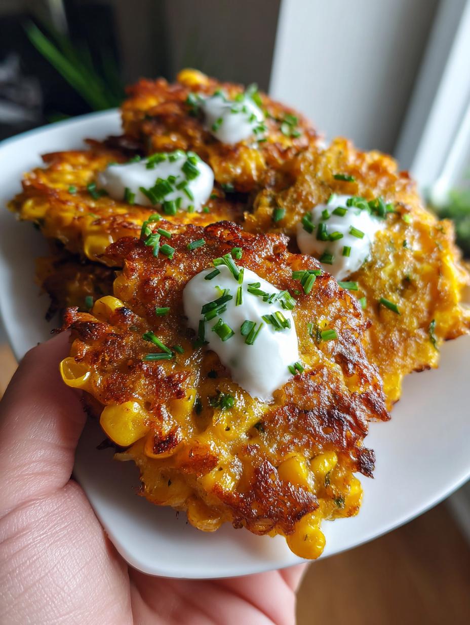 Cheesy Corn Fritters - detail 1