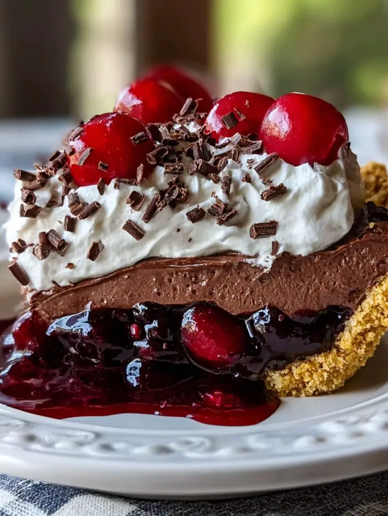 Chocolate Cherry Cream Pie