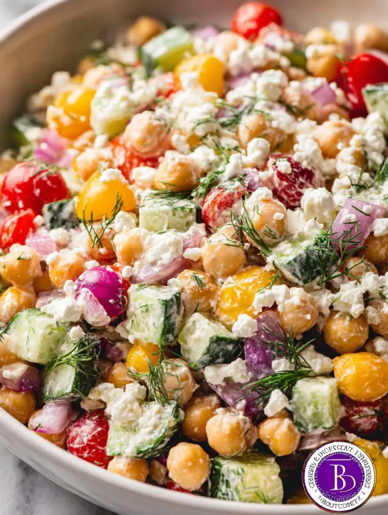 Creamy Mediterranean Chickpea Salad