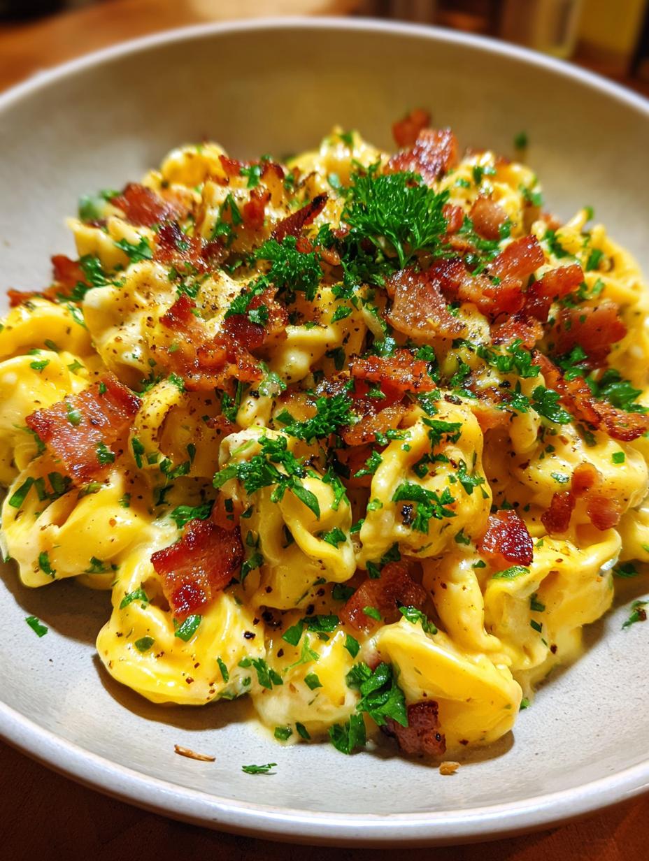 Creamy Tortellini Carbonara Recipe - detail 2