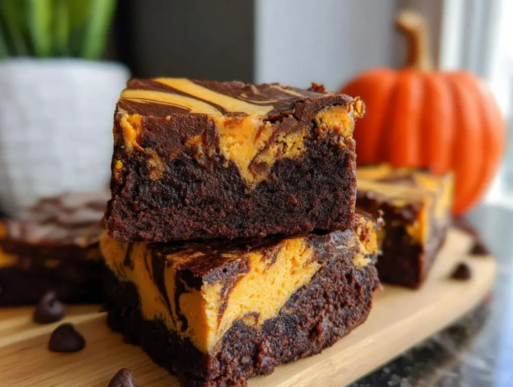 Easy Pumpkin Brownies