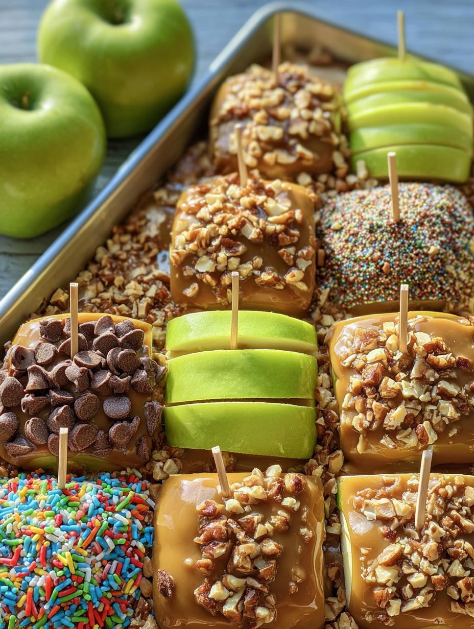 Easy Sheet Pan Caramel Apples - detail 1