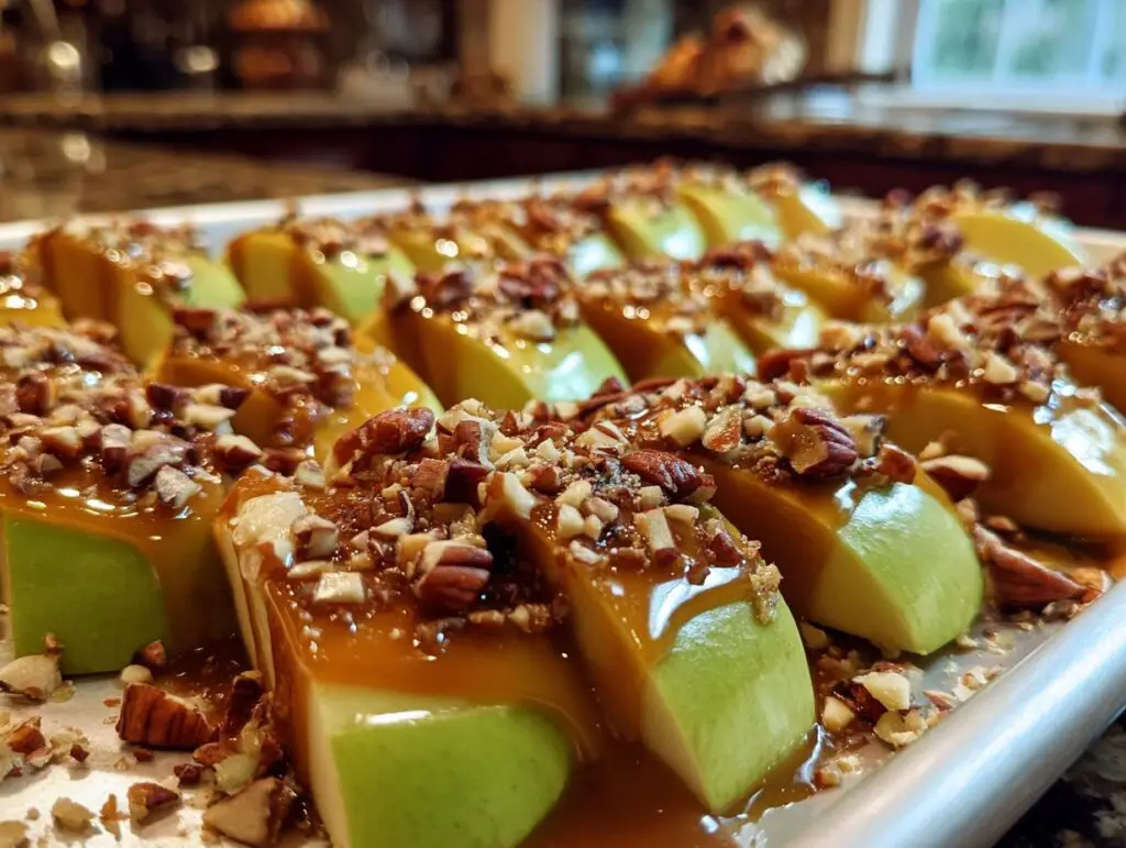 Easy Sheet Pan Caramel Apples