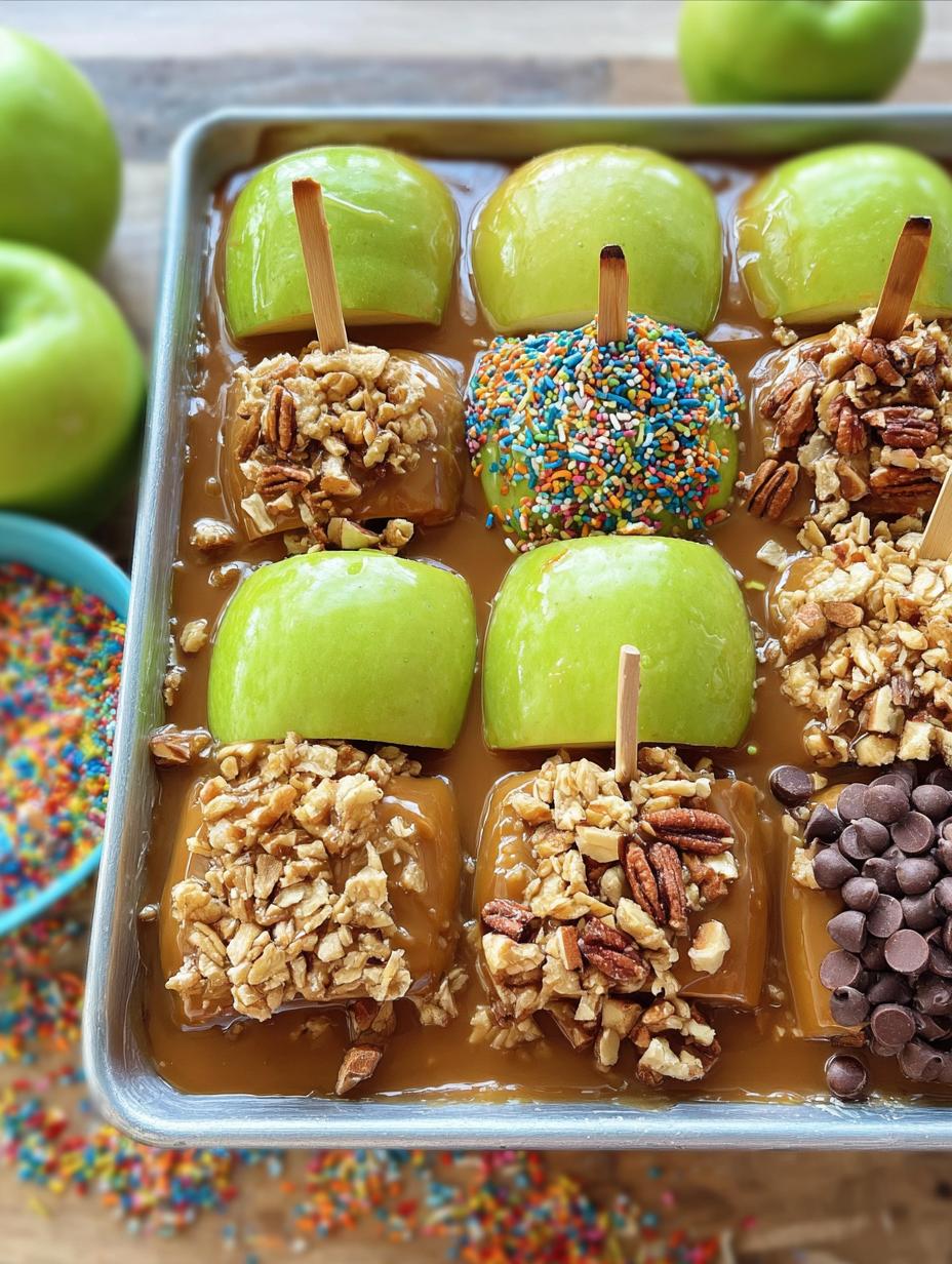 Easy Sheet Pan Caramel Apples - detail 2