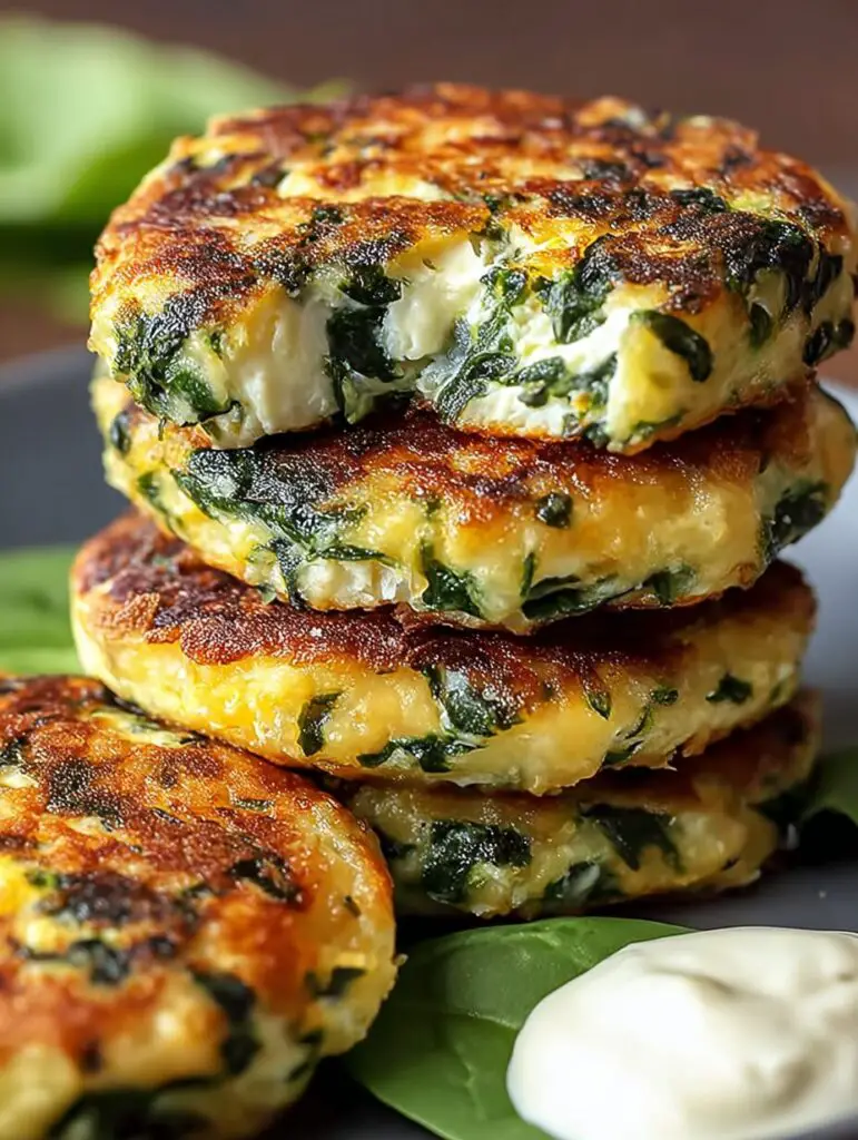 Easy Spinach and Feta Patties