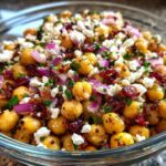 Feta & Cranberry Chickpeas with Lemon Vinaigrette